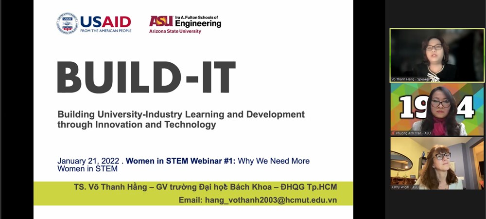 Hội thảo trực tuyến “Women in STEM: Why We Need More Women?”